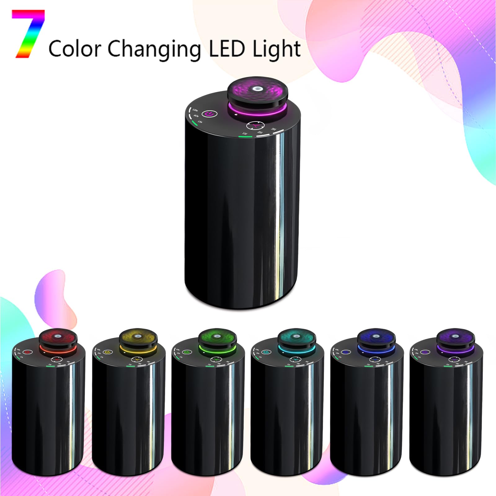 Covozon diffuser with timer offering programmable run times.