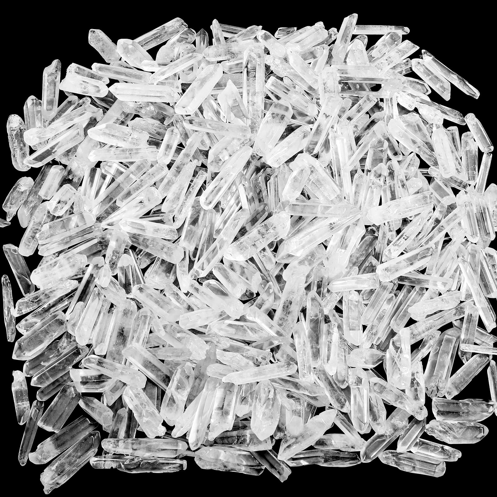 Covzoe clear quartz points 1lb pack, ideal for meditation and energy cleansing.