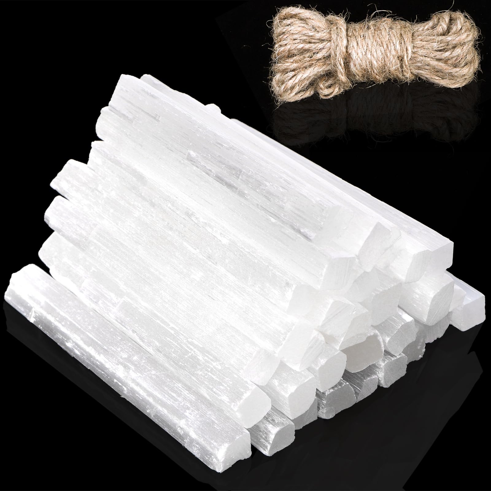 Covzoe selenite sticks in an office for a serene workspace.