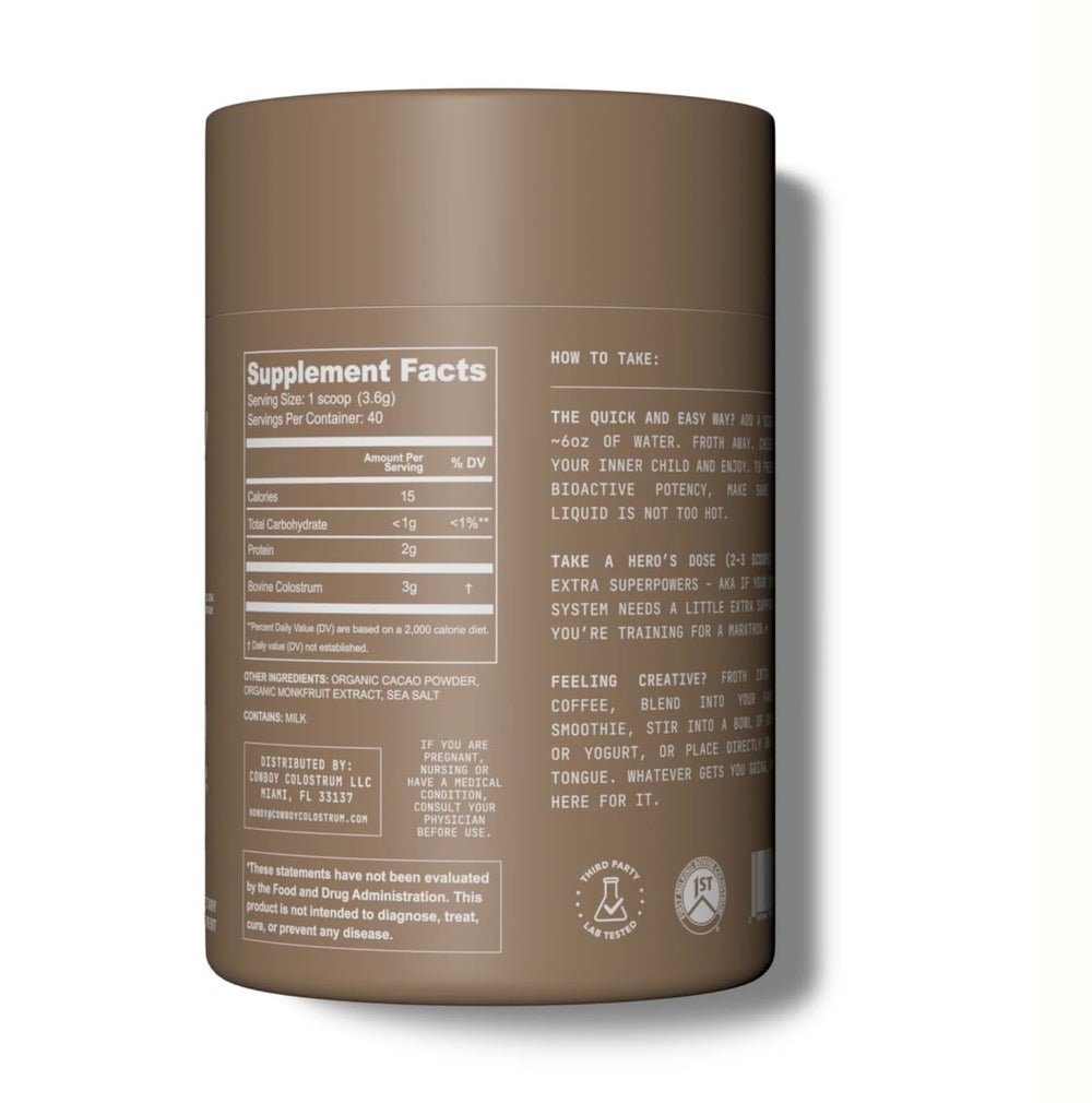Coffee or beverage pairing option with chocolate flavor.