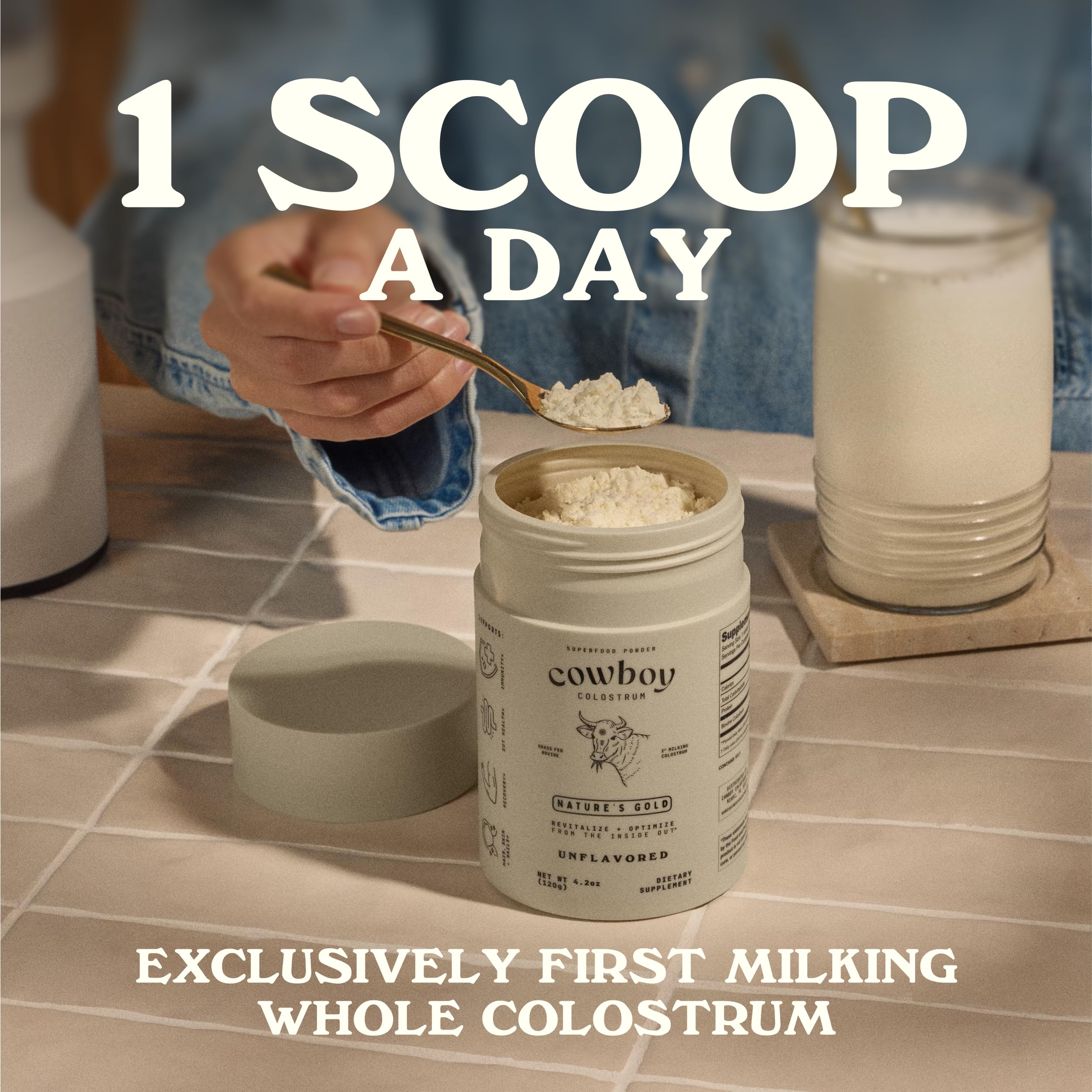 Creamy texture close-up hints at rich mouthfeel.