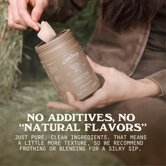 Grass-fed farm backdrop signals ethical sourcing behind Cowboy Colostrum.