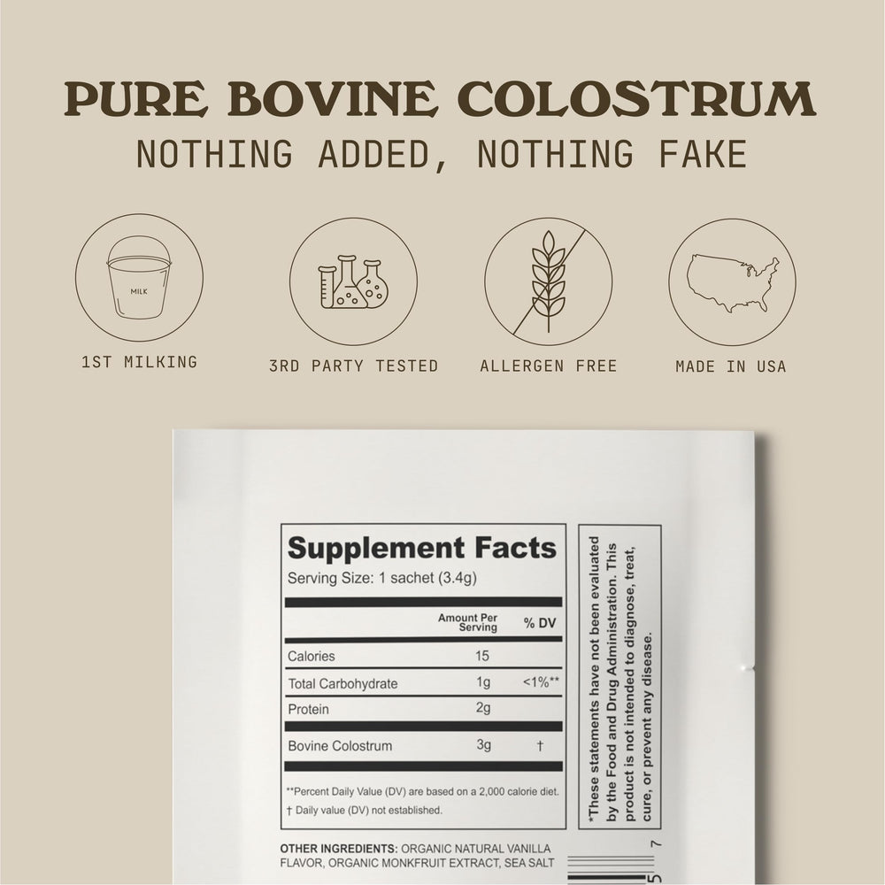 Grass-fed Cowboy Colostrum from a trusted farm