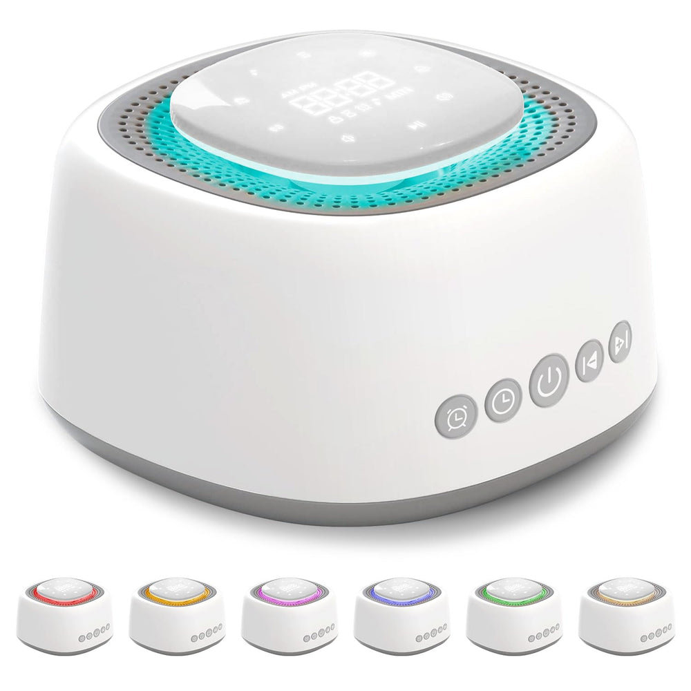 Coyeku Sound Machine front view for easy bedside setup and quick access.