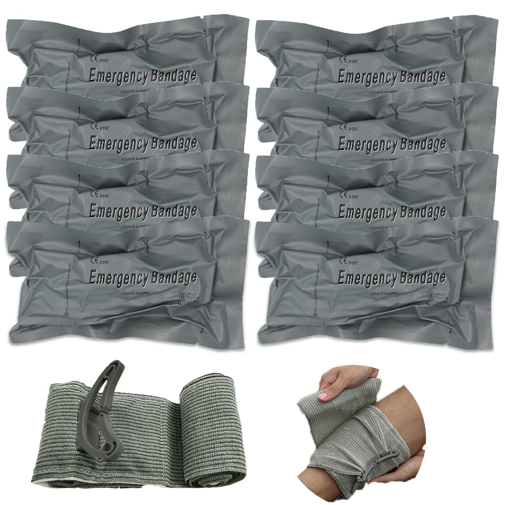 Cozii Upgrade Israeli Bandage 6-inch bleed control in emergency care scenario.
