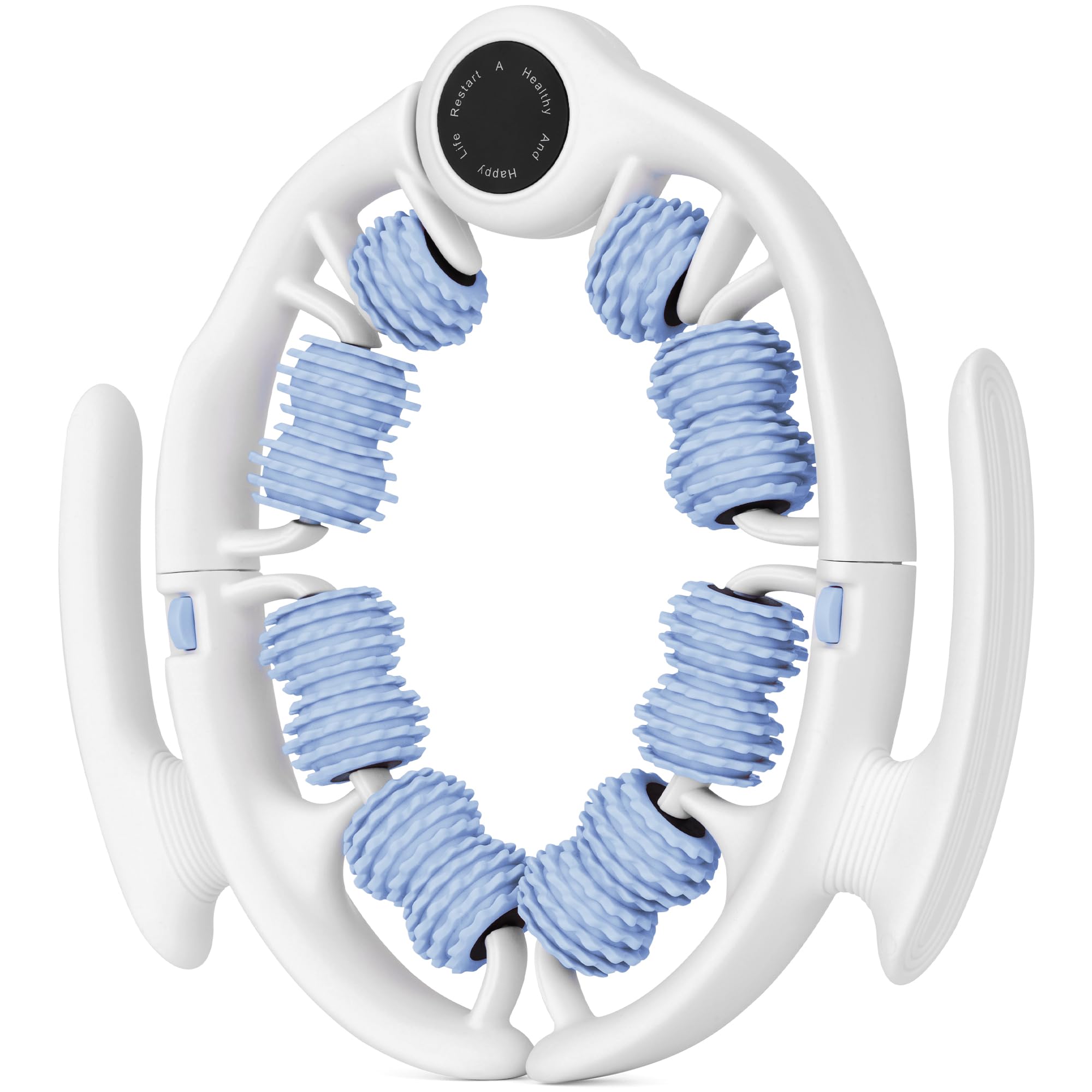 COZLOW cellulite massage roller blue front view for thigh and buttock use