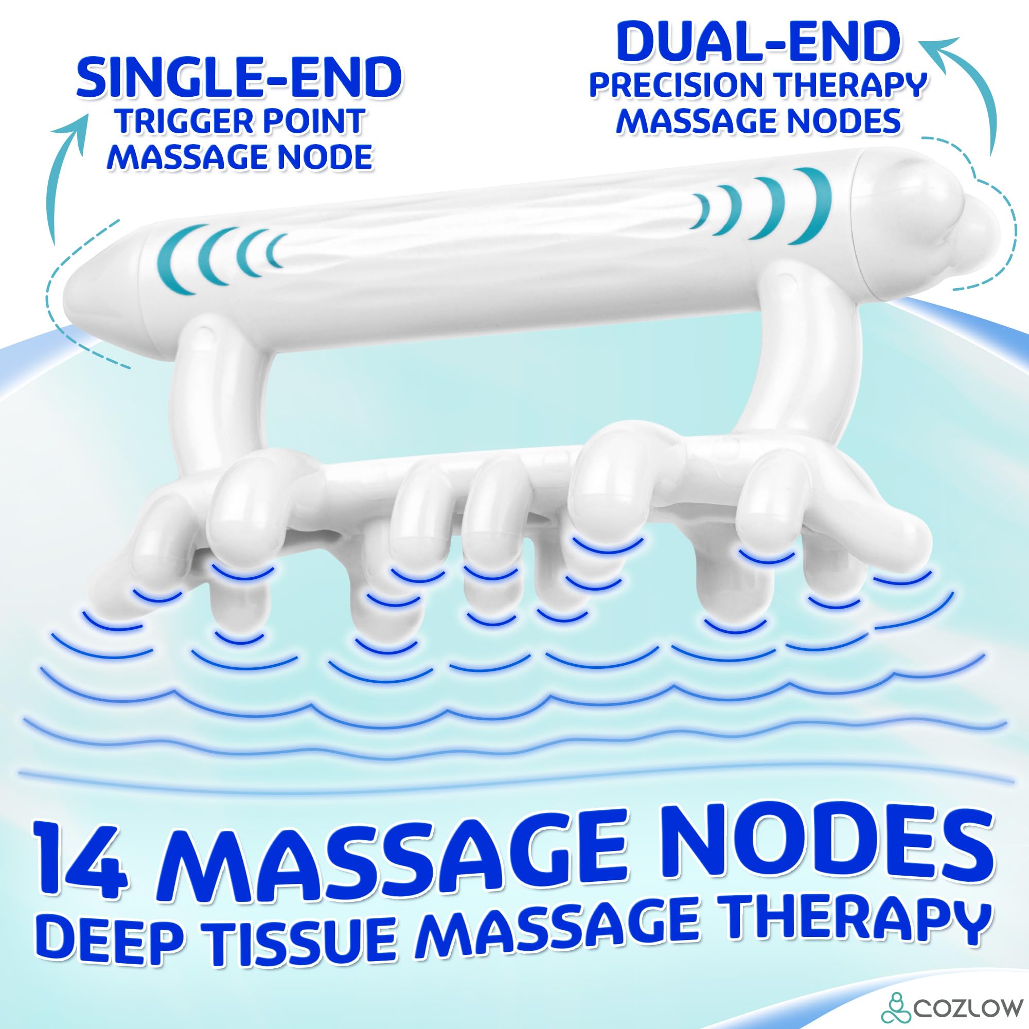COZLOW Fascia Massage Tool deep tissue nodes closeup for fascia work