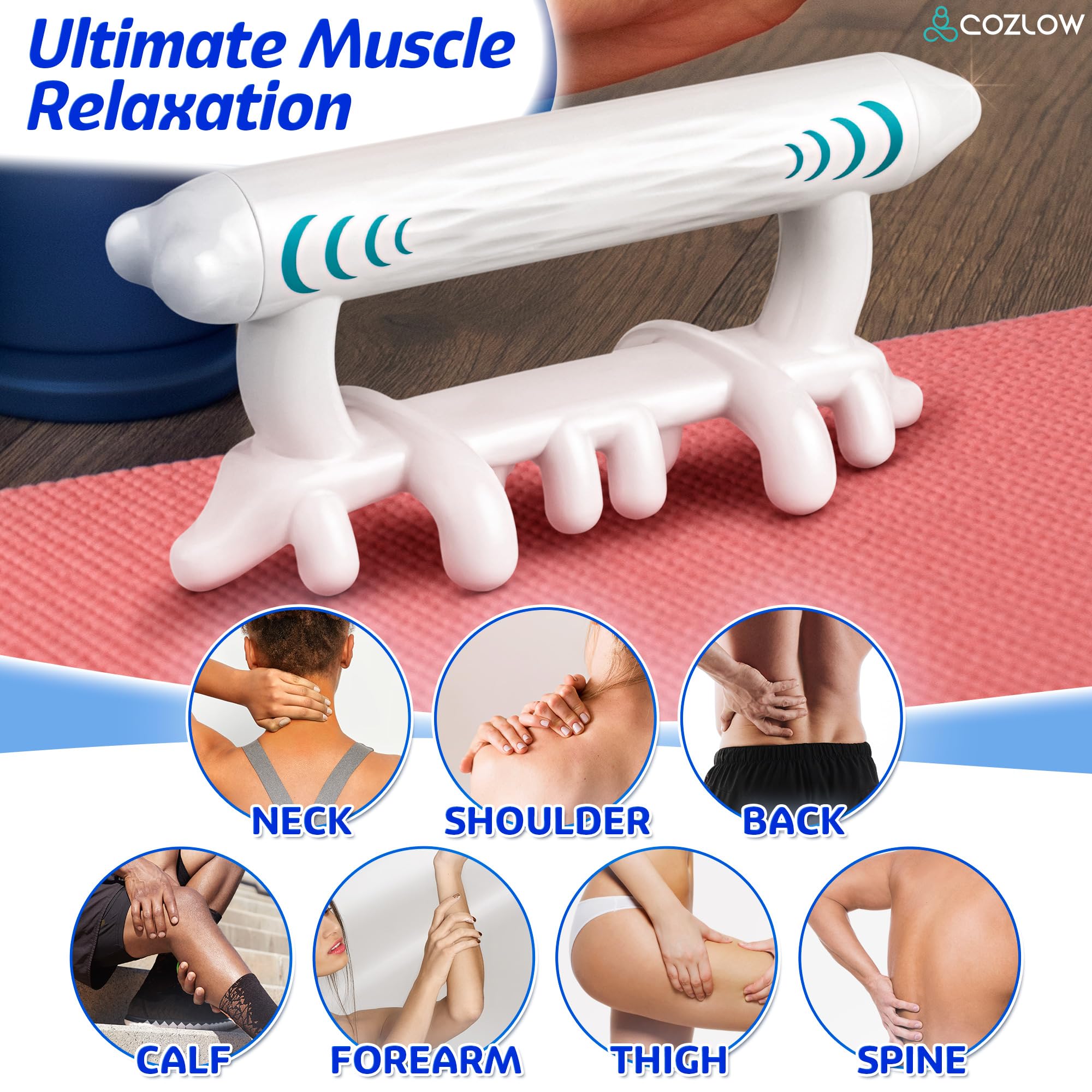 COZLOW Fascia Massage Tool aids leg muscle recovery and reduces tightness