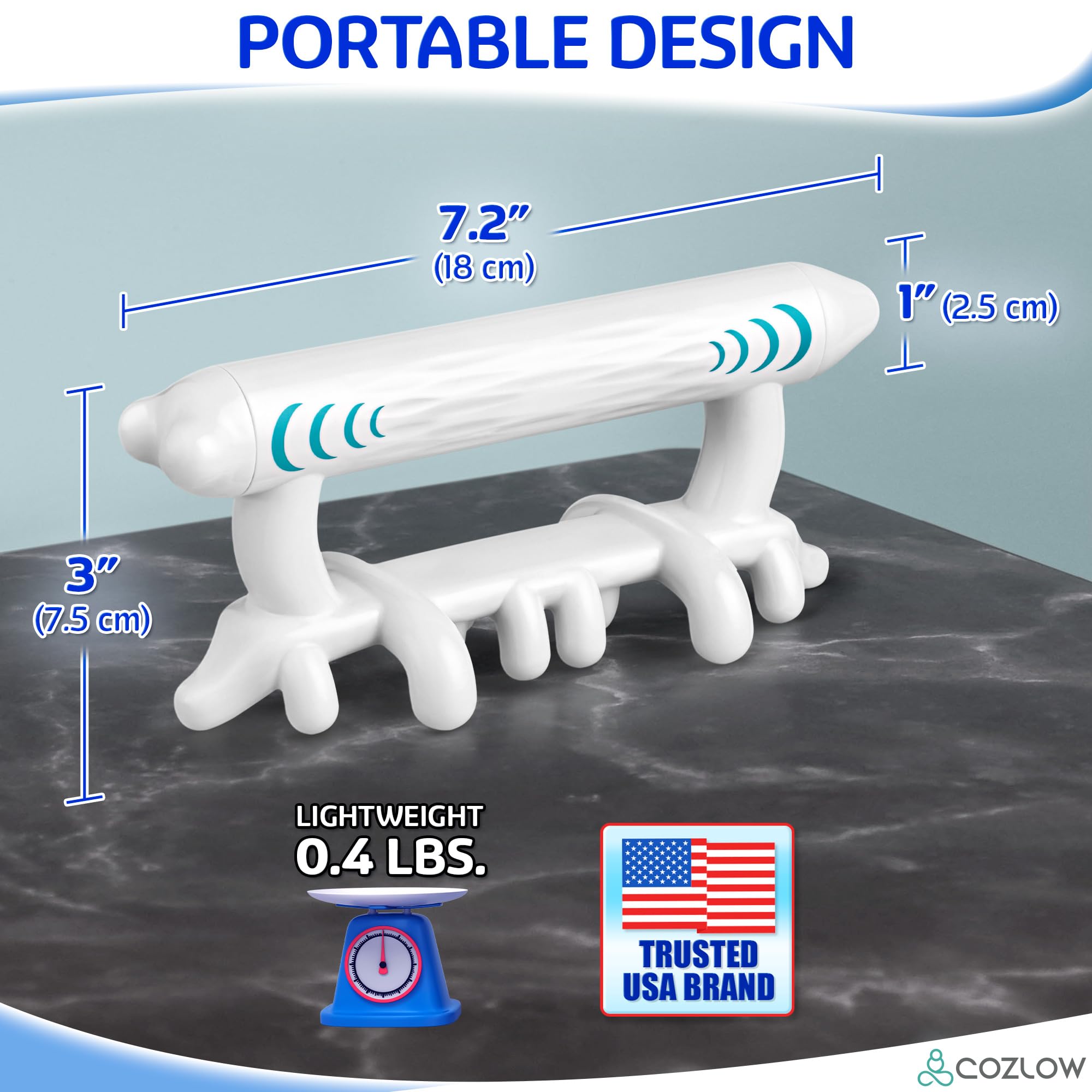 COZLOW Fascia Massage Tool portable handle design for easy grip
