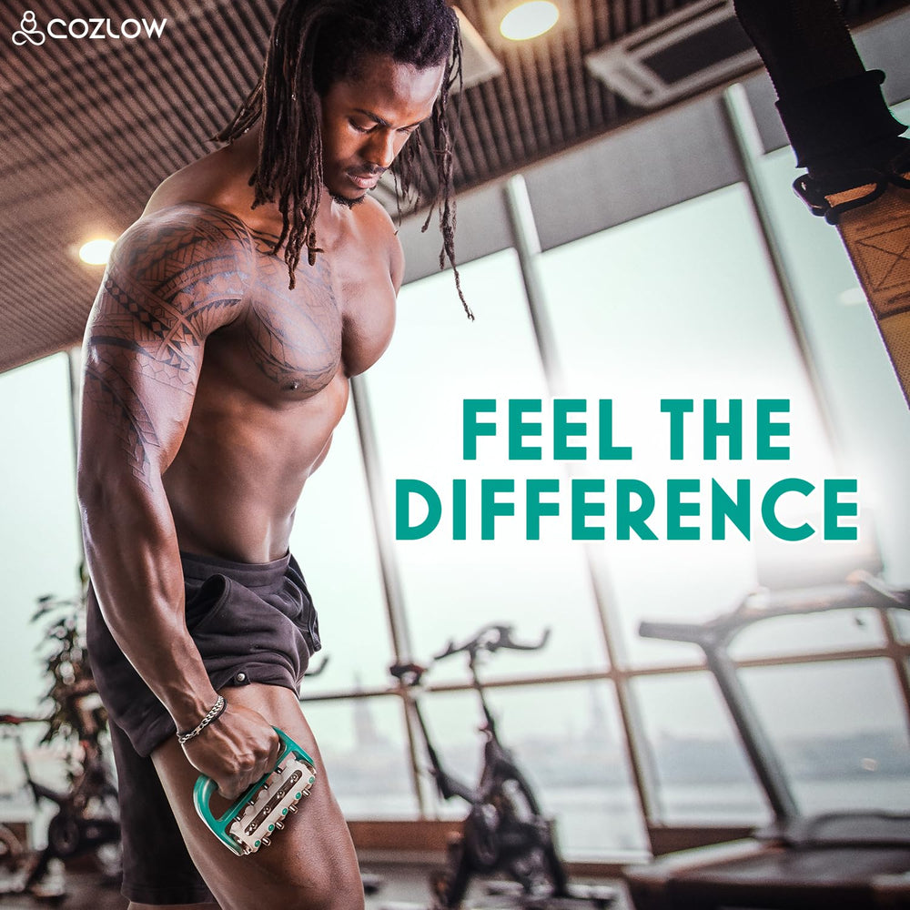 Cozlow MyoRelease massager green full-body use as a versatile self-care tool