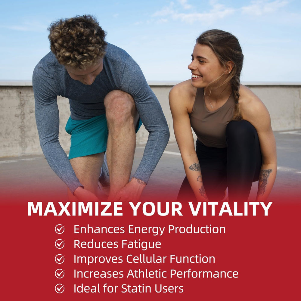 Cozynol CoQ10-400mg softgels with Vitamin E for stability.