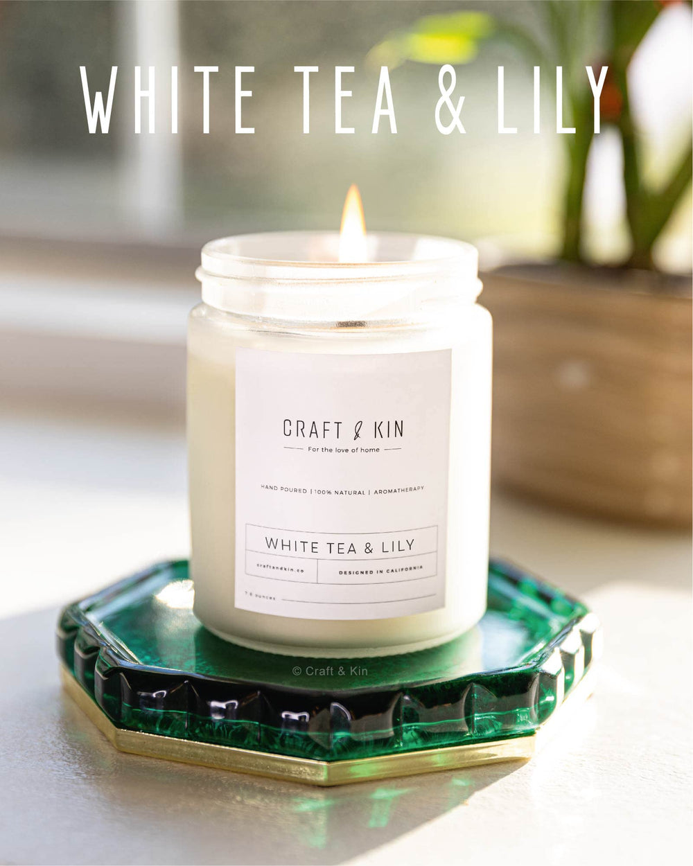 Craft & Kin decor-friendly candle complements seasonal interiors.