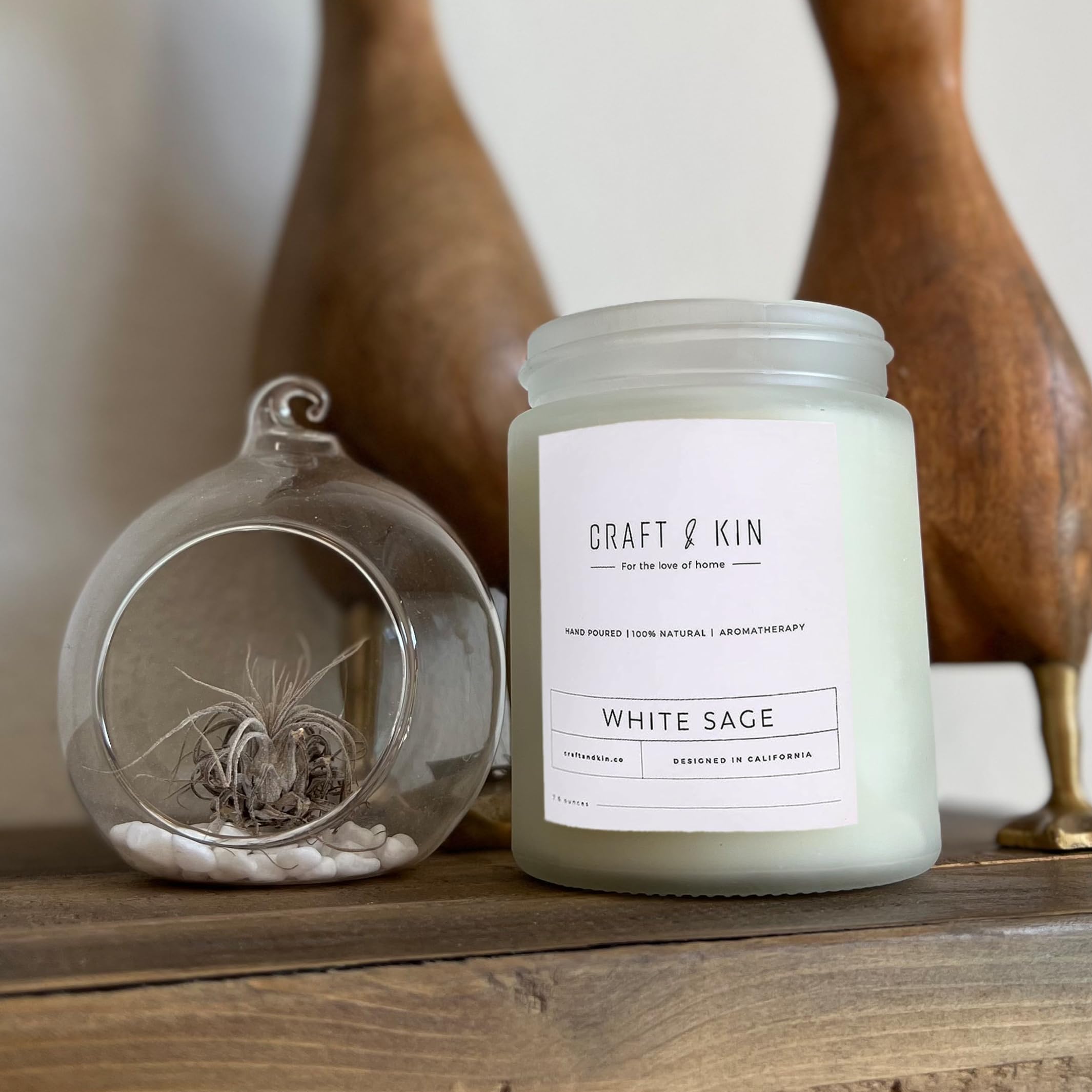 Craft & Kin gifting ready candle ideal for holiday presents