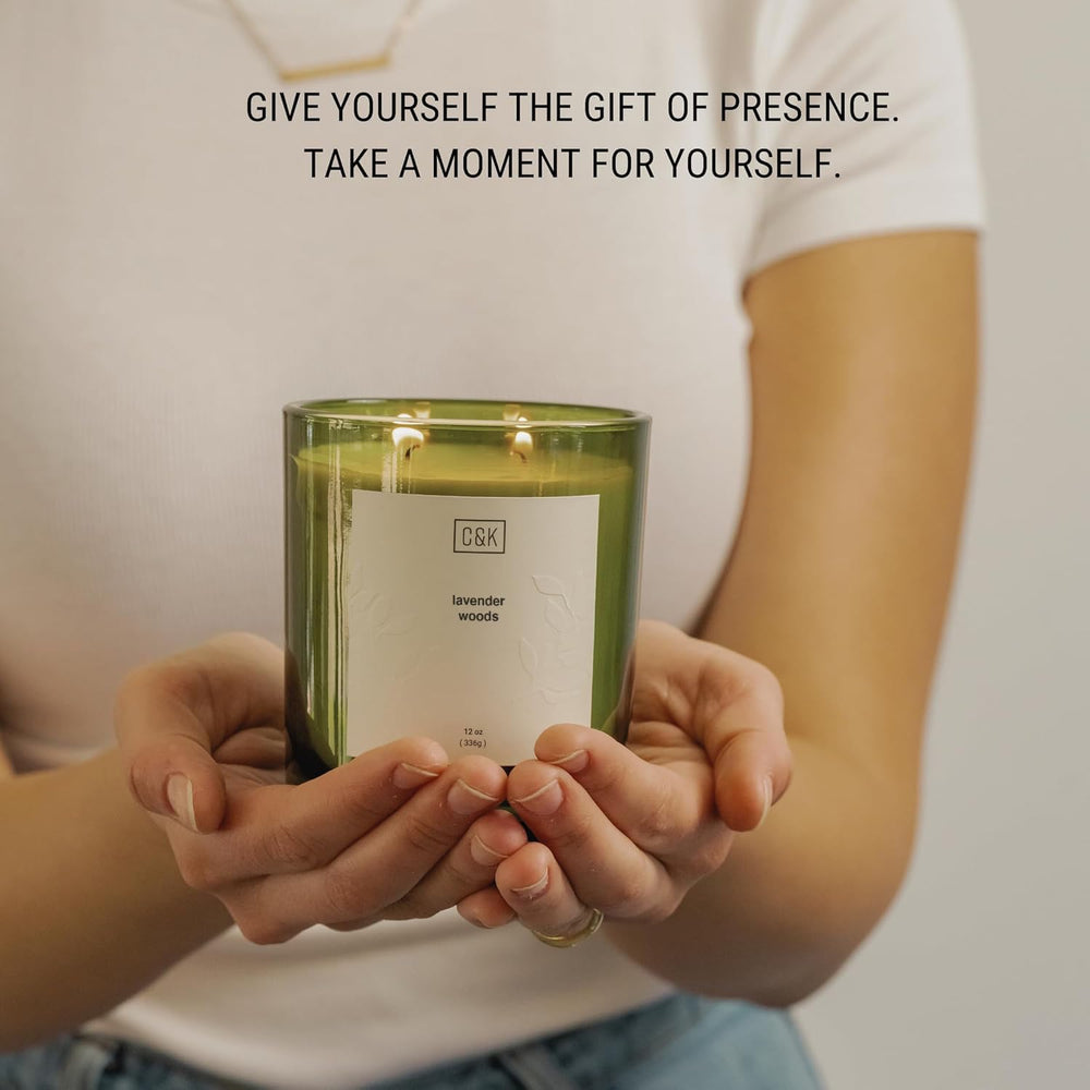 Green collection holiday candle from Craft & Kin for seasonal decor