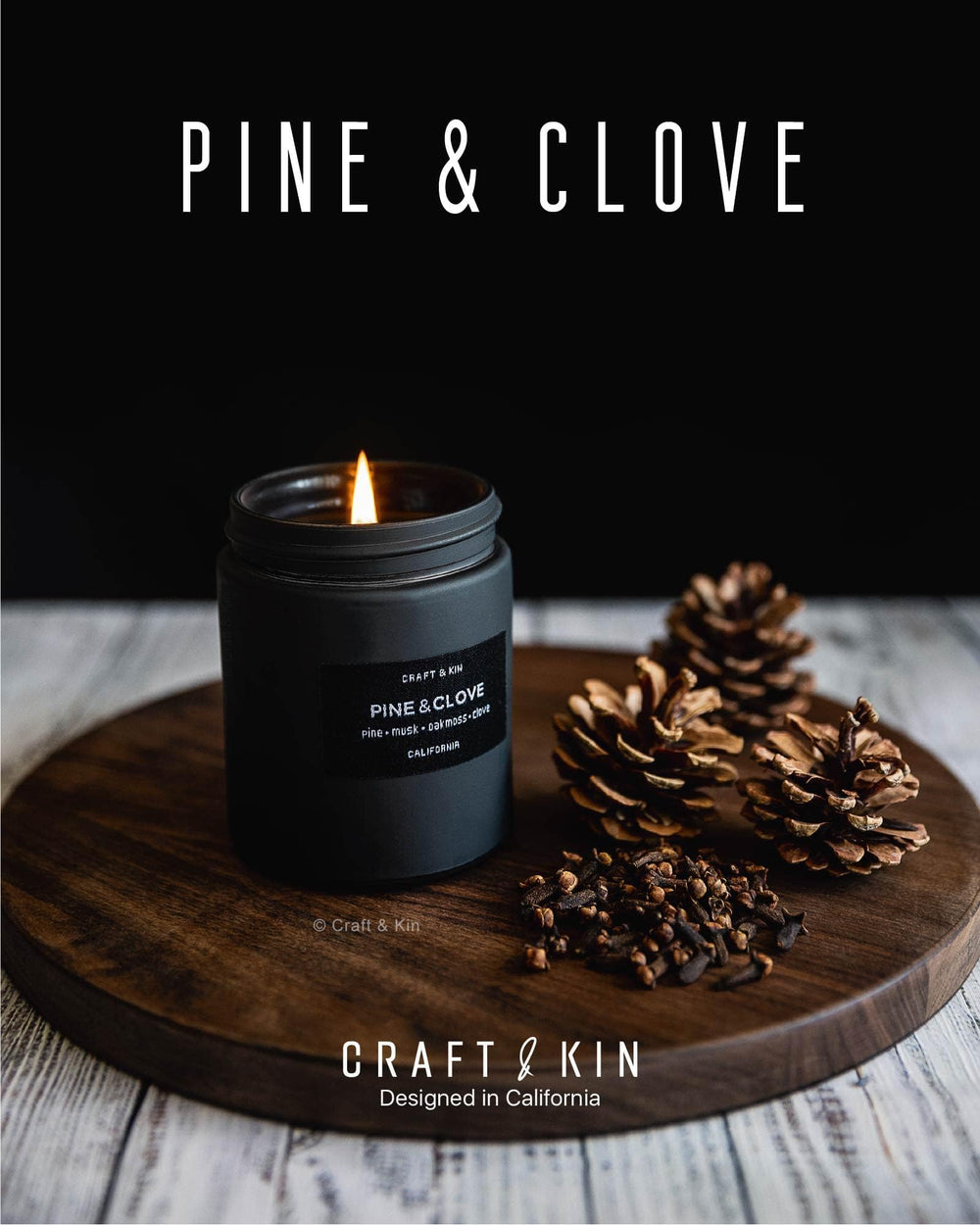Craft & Kin luxury masculine design elevates living spaces with bold scent