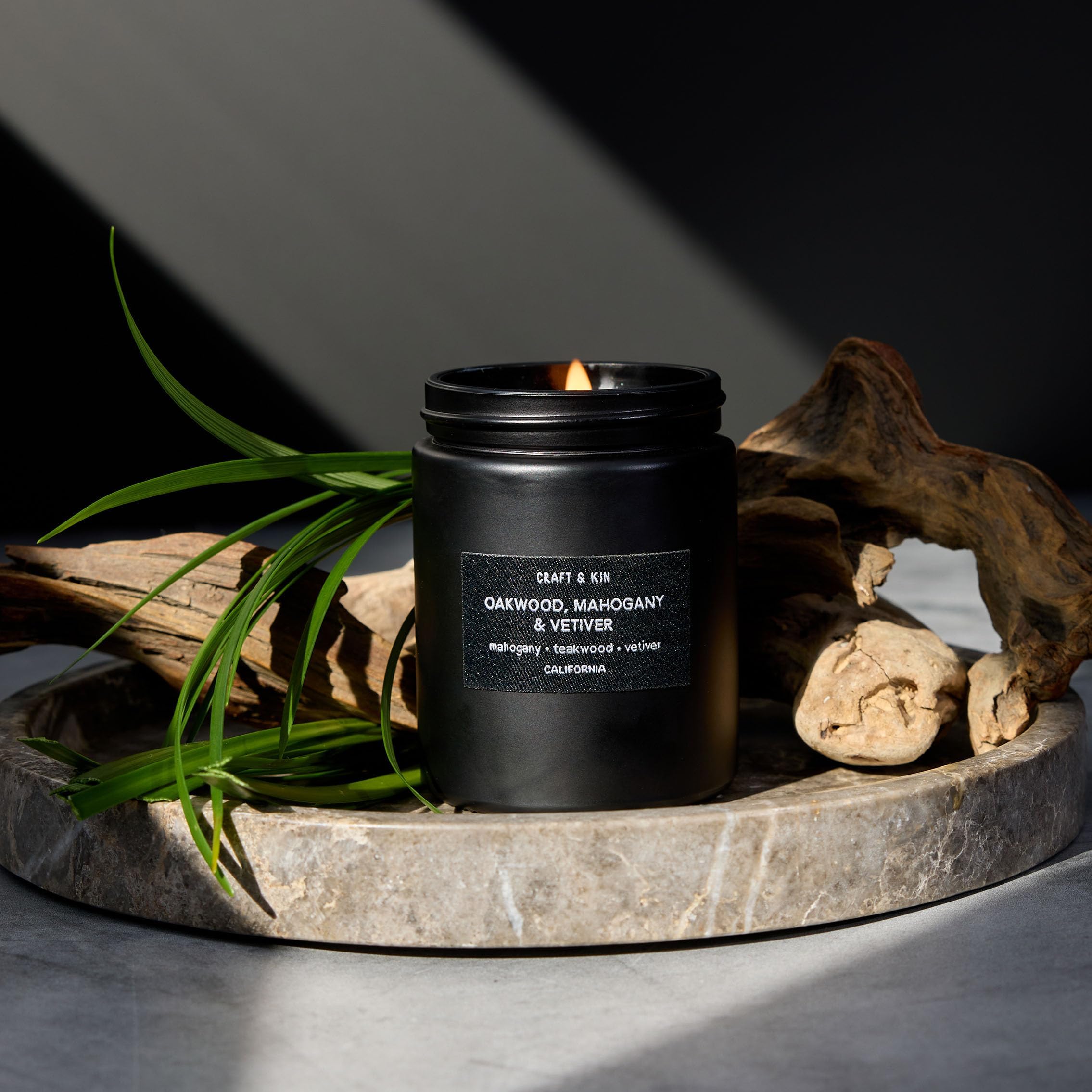 Craft & Kin premium soy wax for a clean, even burn