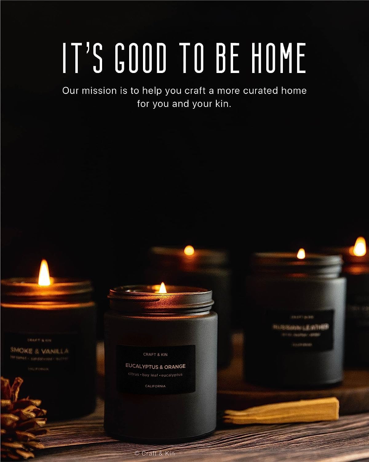 Craft & Kin relaxation and balance candle enhances daily rituals.
