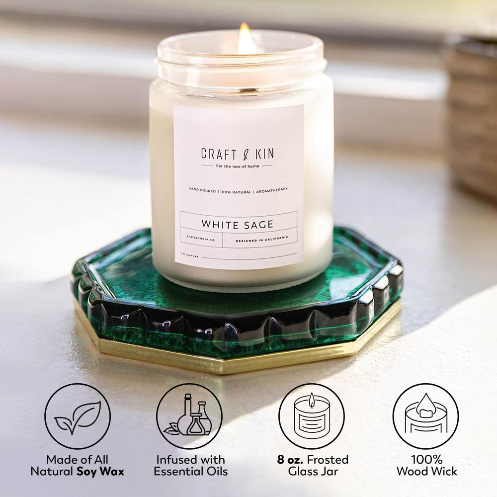Craft & Kin sage bergamot aroma suggested by elegant label