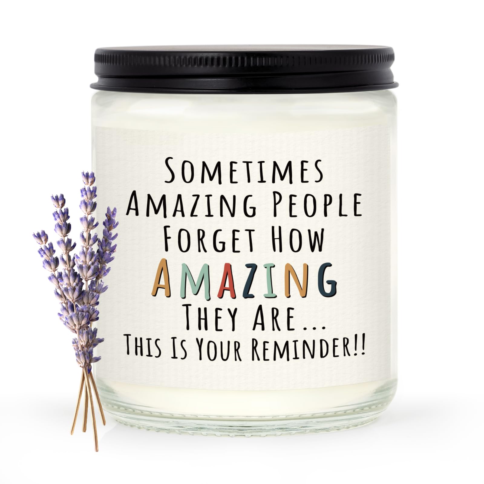 Craftique You are amazing candle label shows a loving gift message ideal for gifting.