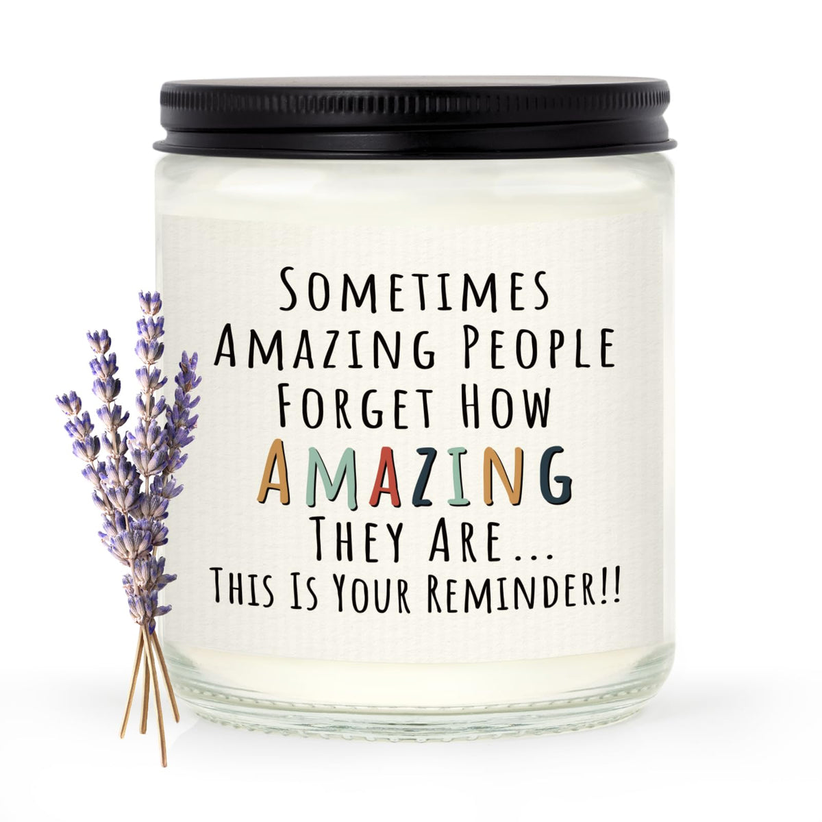 Craftique You are amazing candle label shows a loving gift message ideal for gifting.