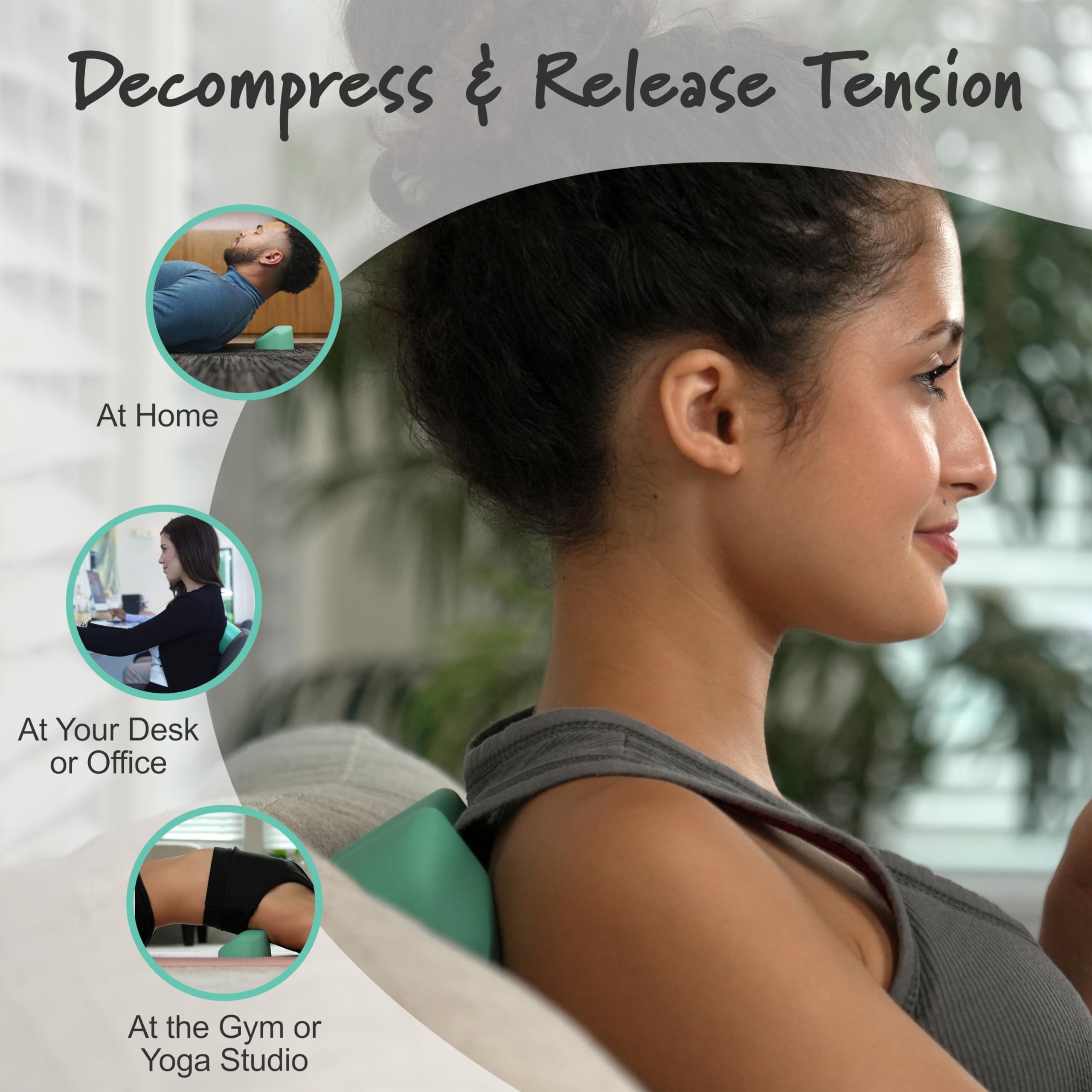 CranioCradle Original angled setup highlights customizable relief for neck and shoulders.