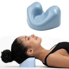 CranioCradle Sport under-head position for targeted neck relief.