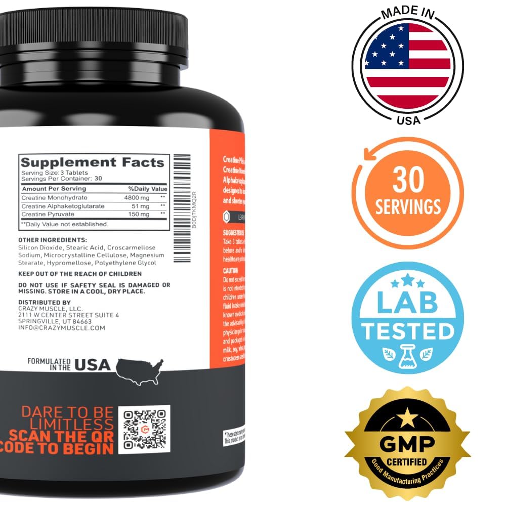 Crazy Muscle Threeatine gym setup emphasizes daily supplementation for lean growth potential.