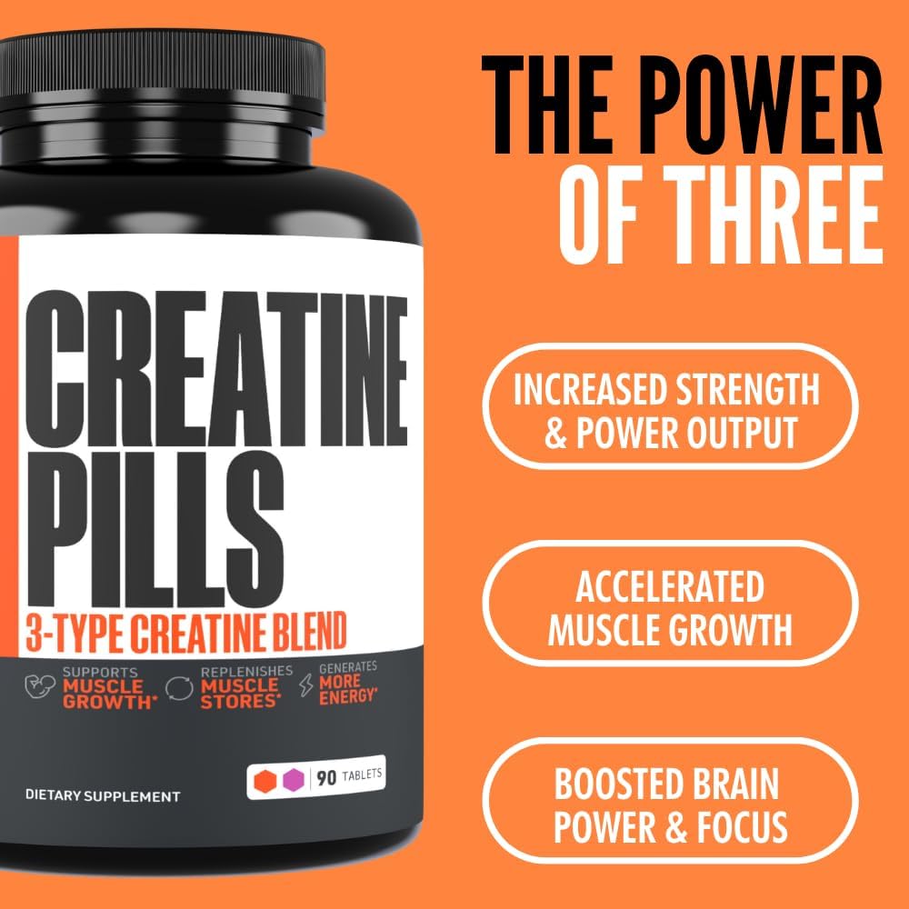 Crazy Muscle Threeatine pre-workout scene shows ready-to-take capsules for training.