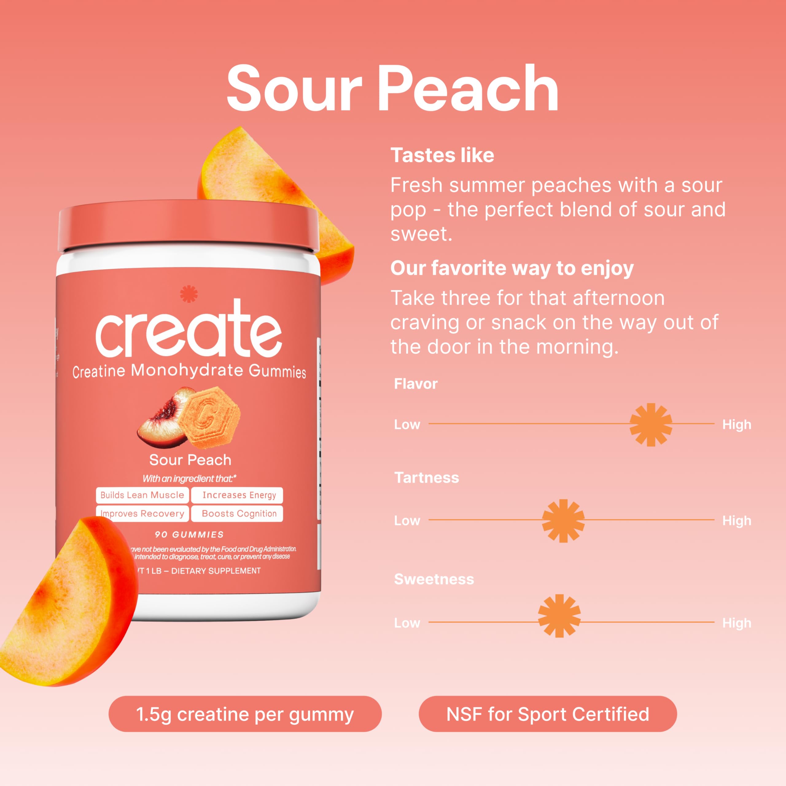 Creapure logo on the bottle signals premium creatine source.