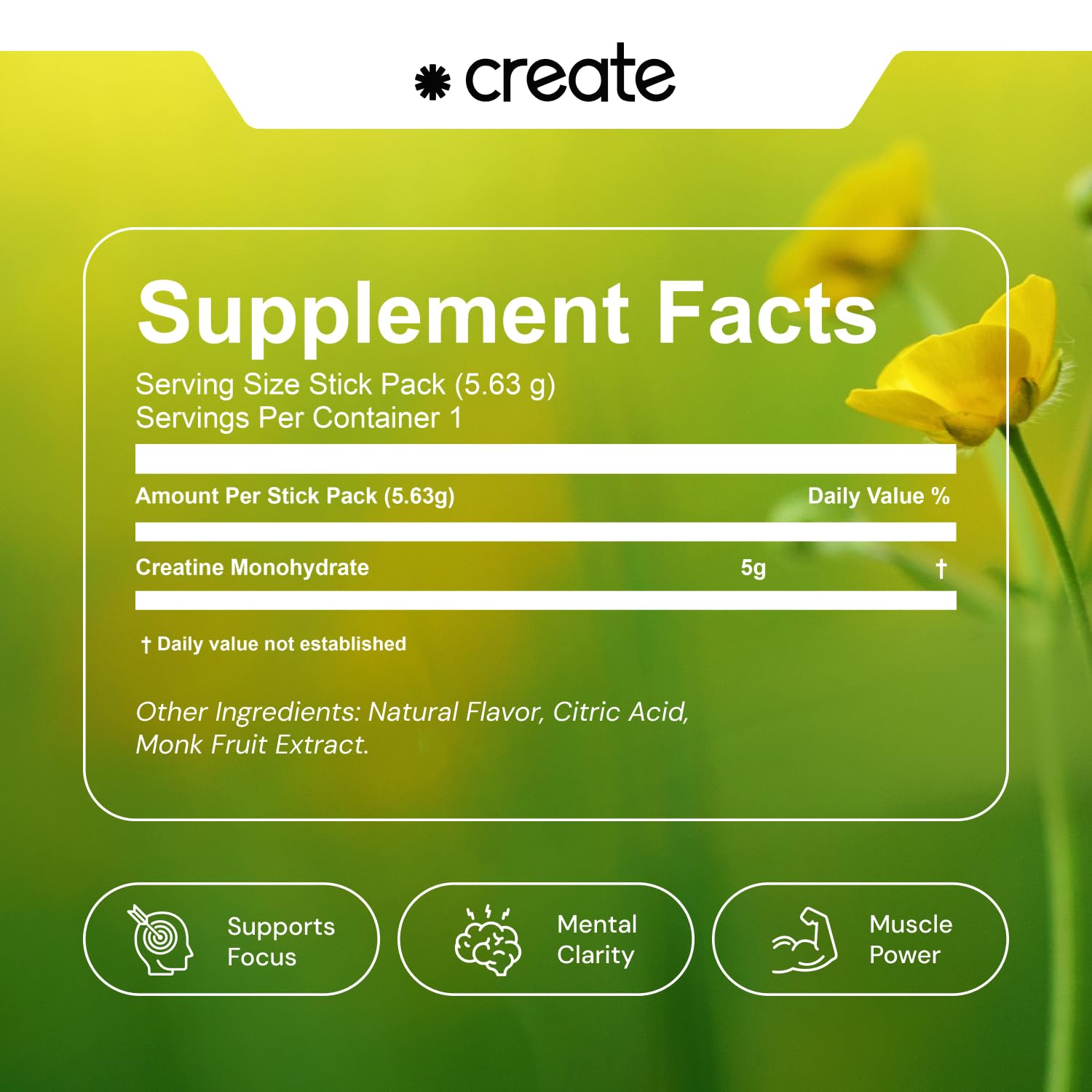 Close-up of Create packaging and label