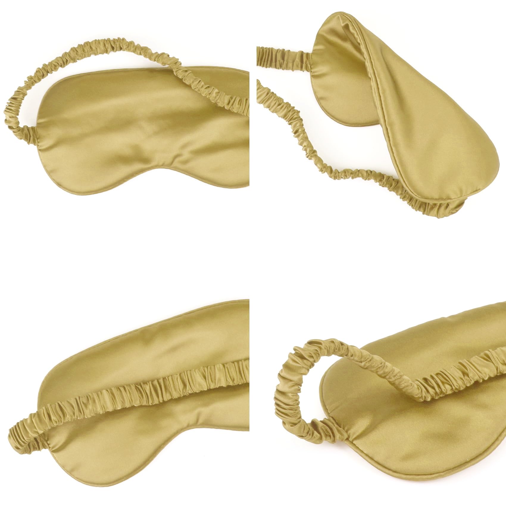 CREHODEC silk eye mask with elastic strap for secure fit
