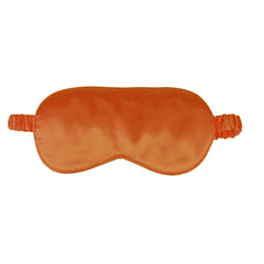 CREHODEC orange silk sleep mask for comfortable rest