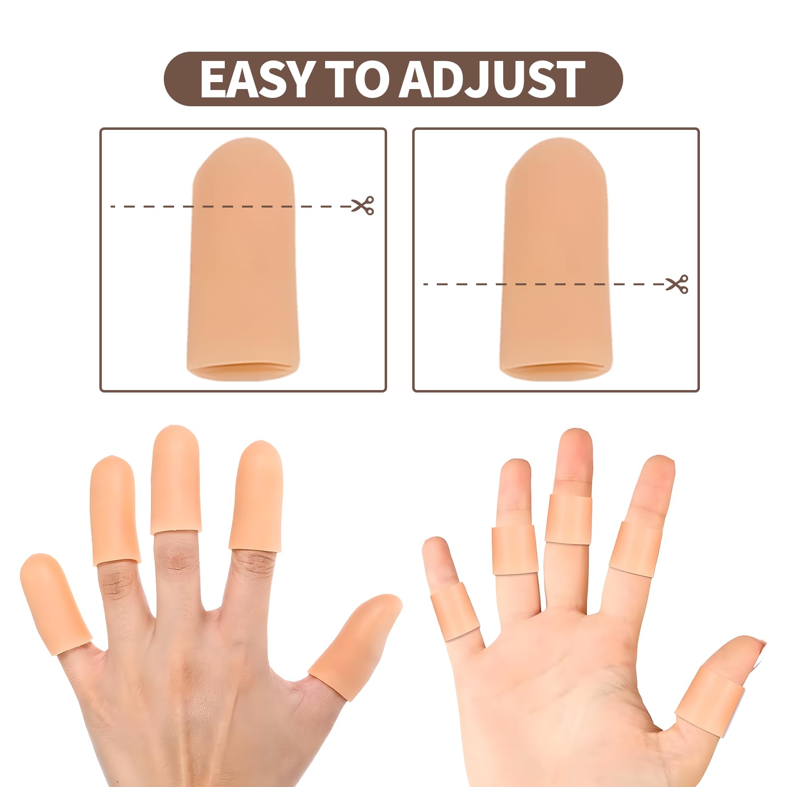 Creztail versatile finger protection for typing, cooking, gardening