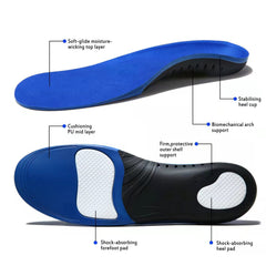 Crinova forefoot gel and foam contour for comfort.