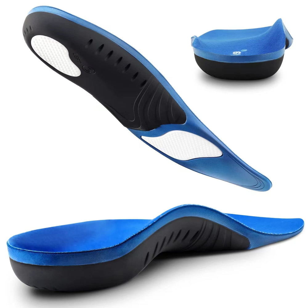 Crinova plantar fasciitis insoles with high arch and heel pad for stability