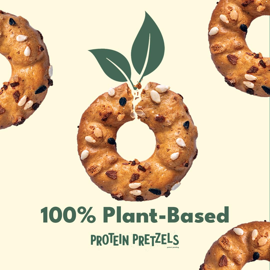CRISP POWER Protein Pretzels No-grease shot showing mess-free crunch