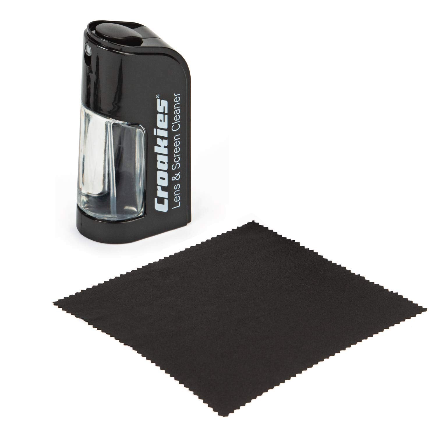 Croakies all-in-one cleaning kit with pump and cloth for portable eyewear care