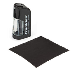 Croakies all-in-one cleaning kit with pump and cloth for portable eyewear care