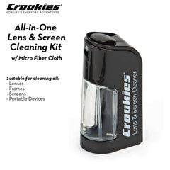 All-natural Croakies lens cleaner spray for safe cleaning