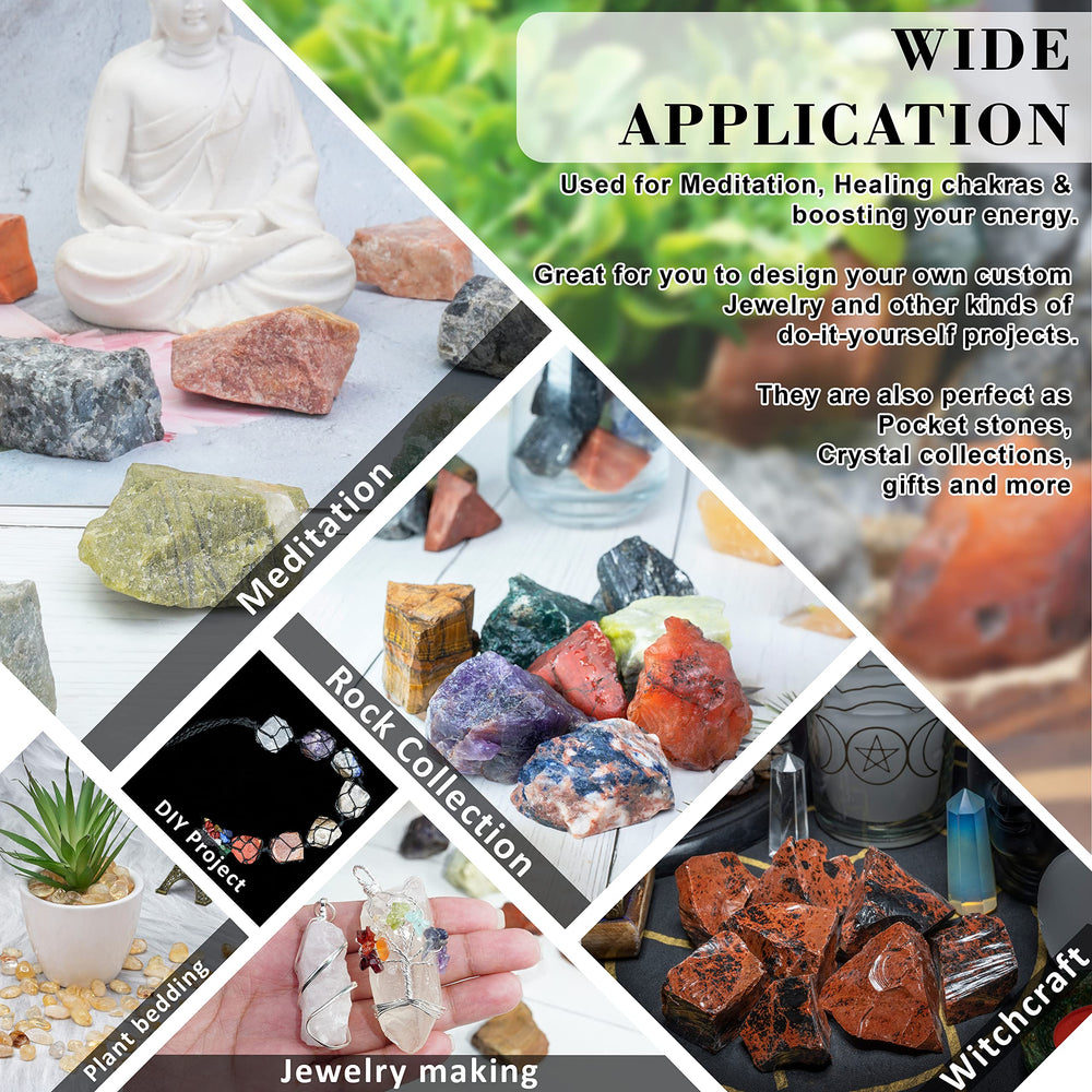 Crocon chakra stones displayed for mindful space and energy focus