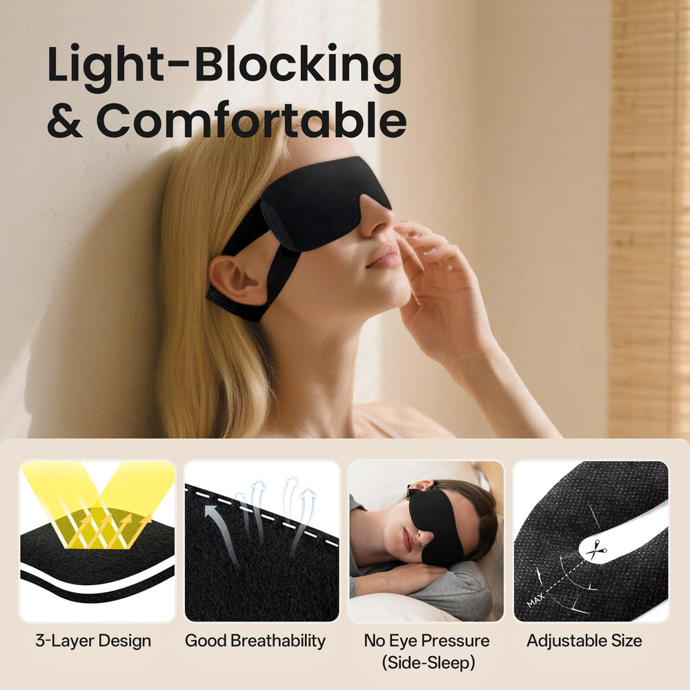 CROUVM blackout design creates a dark environment for focused rest or meditation.