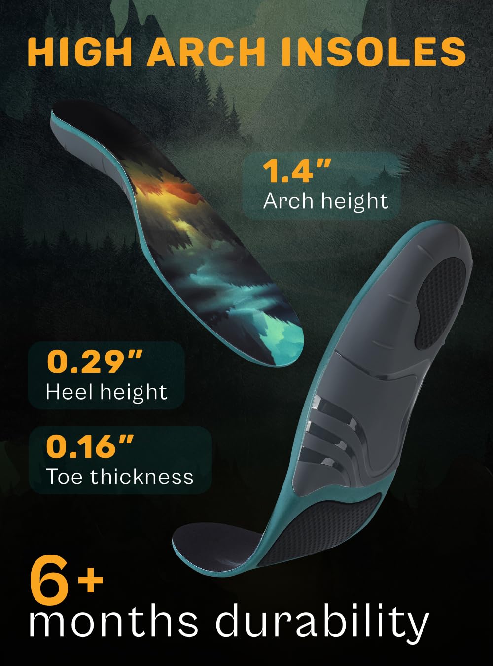 CRUVHEAL forefoot gel pads reduce pressure during standing or walking.