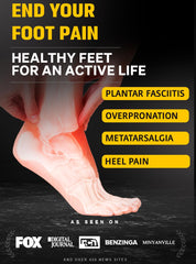CRUVHEAL gel pads absorb shock for smoother footing