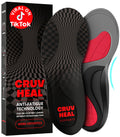 CRUVHEAL Work Orthotic Insoles – Anti-Fatigue Arch Support for Men & Women (XL Gray)