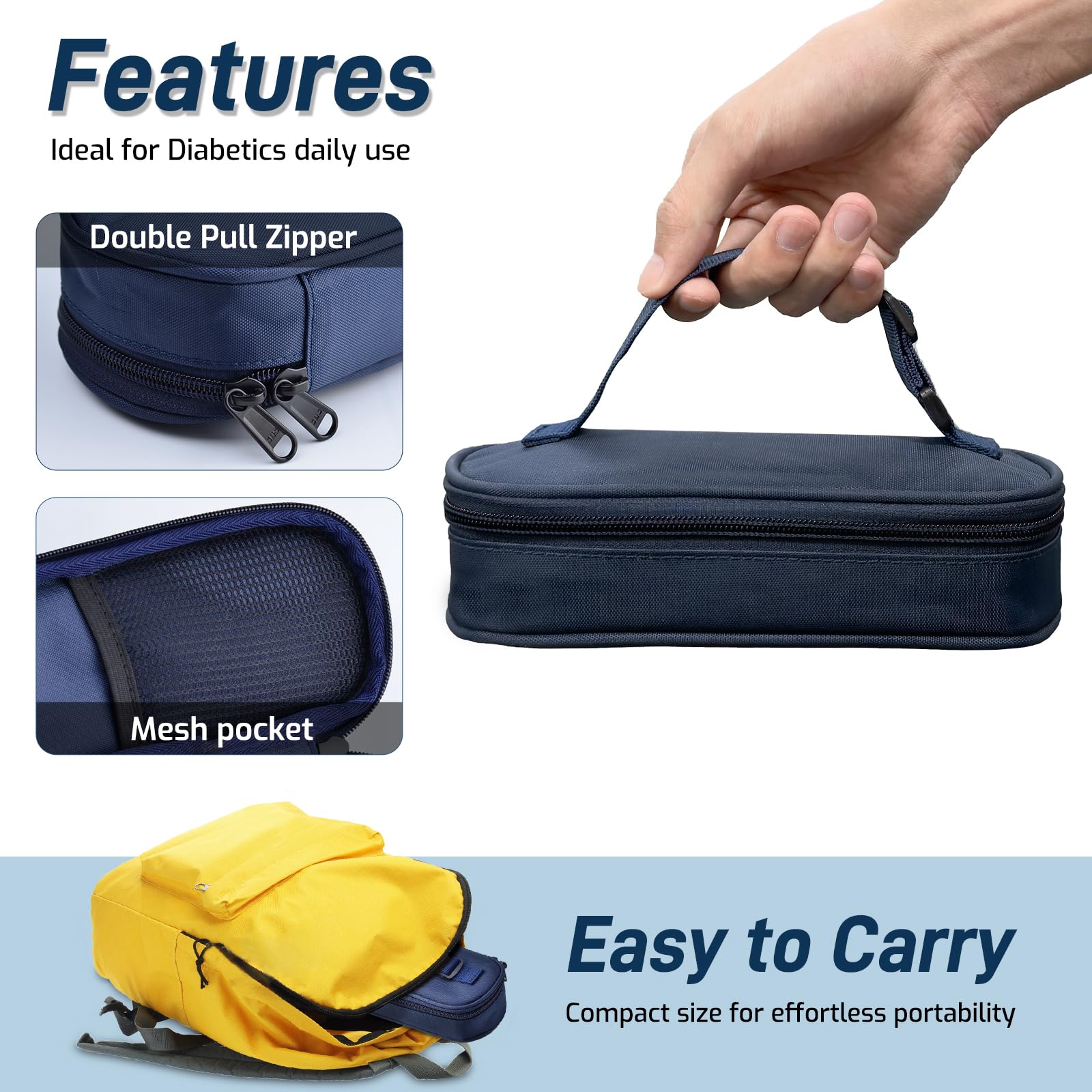 Cruxer nylon insulated bag delivers durable protection for diabetes supplies