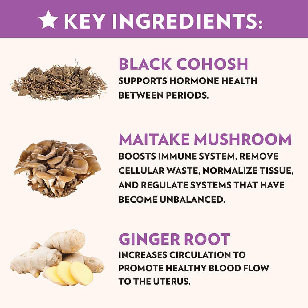 Crystal Star Fibro Defense with black cohosh root supporting hormonal balance.