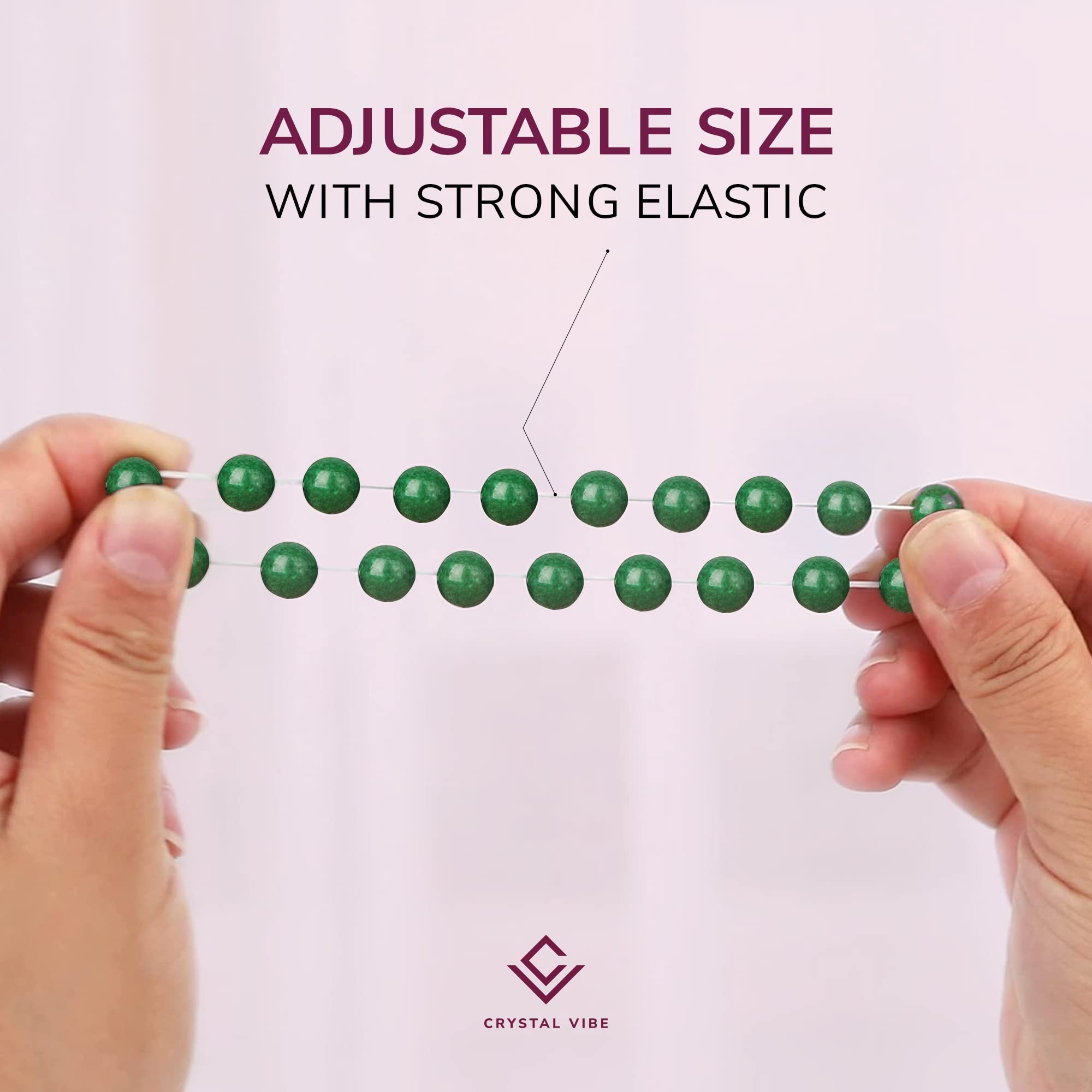 Crystal Vibe Green Jade Bracelet promotes calm energy for confident daily styling