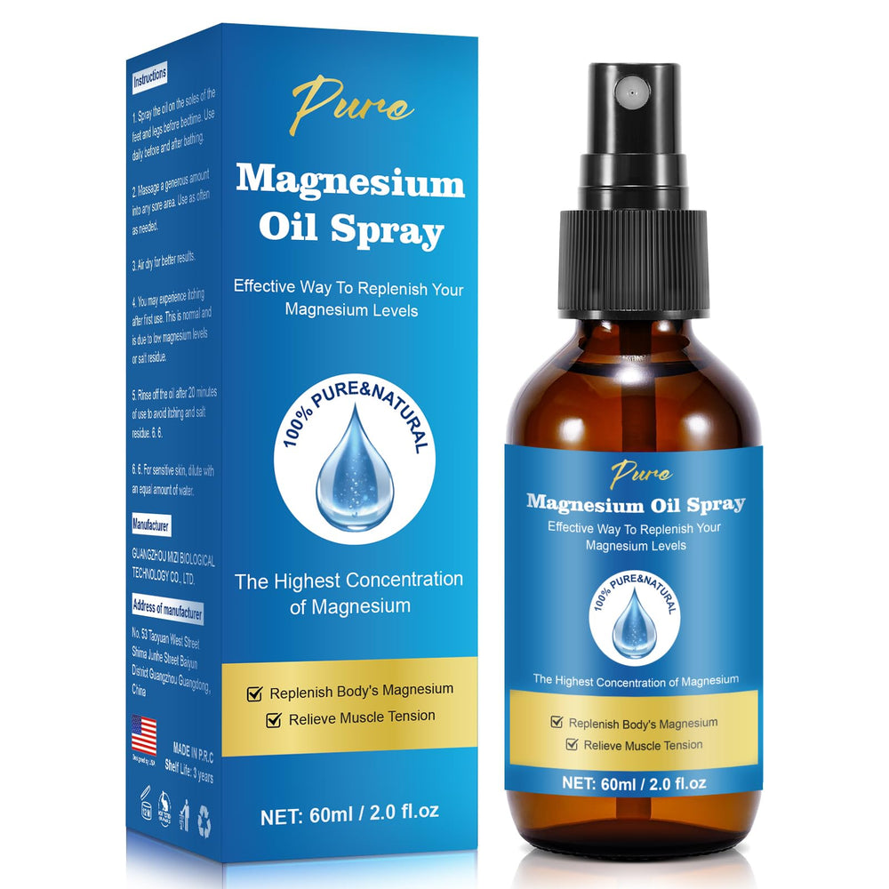 CtoCone pure magnesium oil spray bottle for easy at-home or travel use.