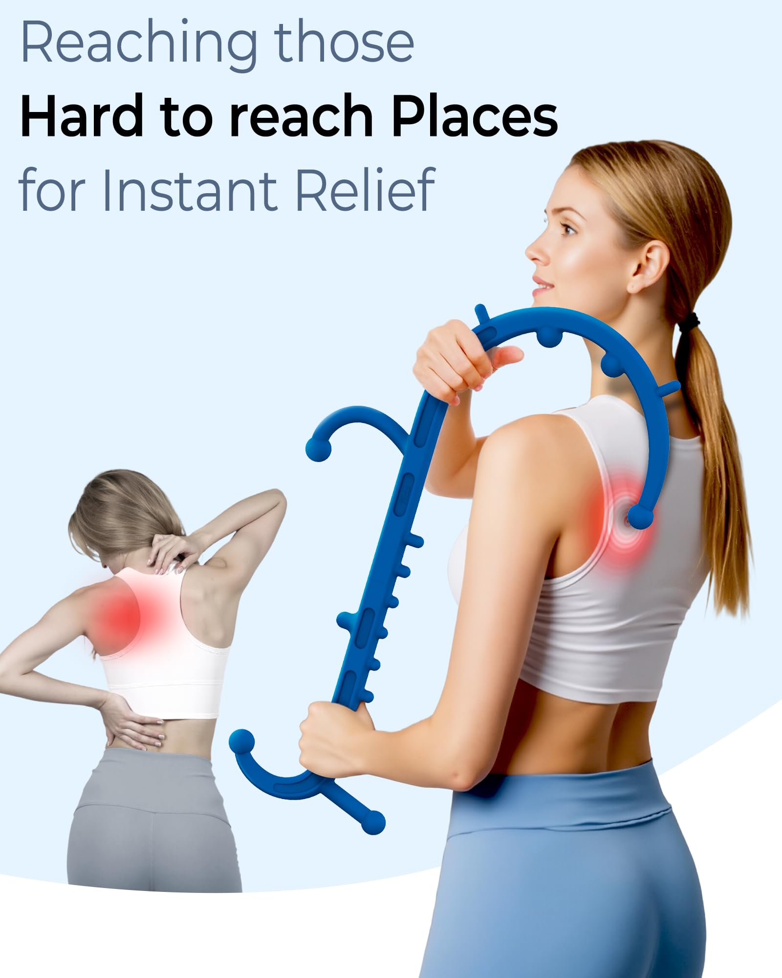 Cubetoou massager knob close-up highlighting trigger-point design for targeted relief