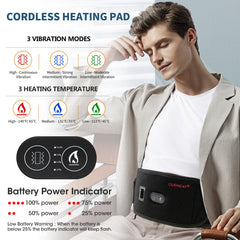 CUEHEAT battery pack attachment illustrating cordless heating capability